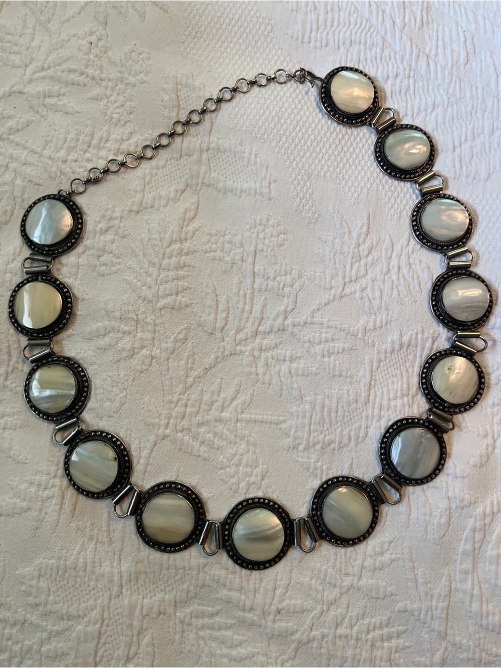 Boho Mother-of-Pearl Belt